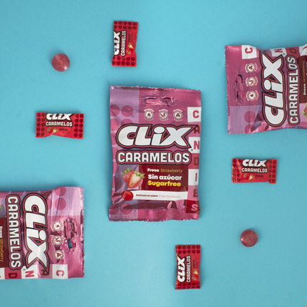 CLIX CARAMELOS FRESA S/A 20Bx21GR