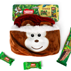 BOLSA CON 6 CHOCOLATINAS JUNGLY 190 GR