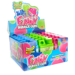 FUNNY POWDER BUBBLE GUM 18 UDS