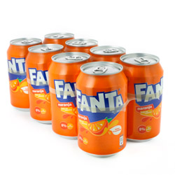 FANTA NARANJA 330 ML 8 UDS